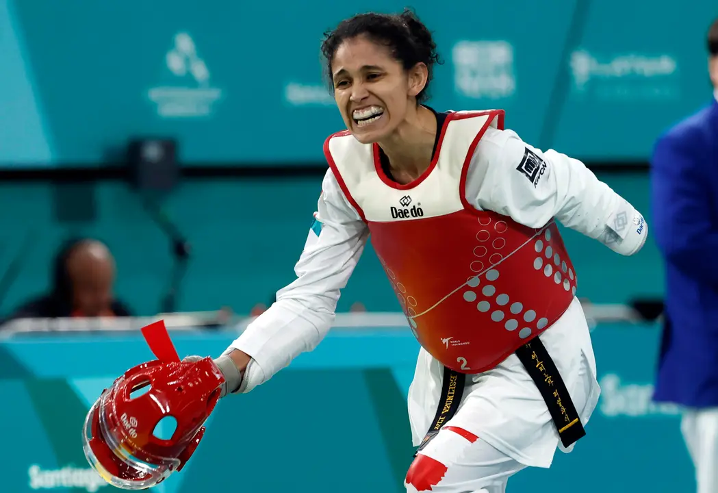 Fotograf&iacute;a de archivo en la que se registr&oacute; a la taekwondista peruana Leonor Ang&eacute;lica Espinoza, quien gan&oacute; la medalla de oro de los Juegos Paral&iacute;mpicos de Par&iacute;s 2024 en la categor&iacute;a k44 de -47 kilos. EFE/Elvis Gonz&aacute;lez